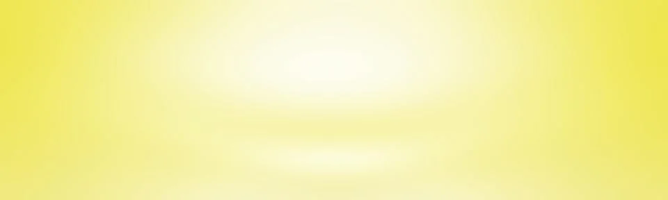 Abstract solid of shining yellow gradient studio wall room background. Stock Illustration