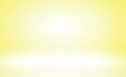 Abstract solid of shining yellow gradient studio wall room background. Stock Illustration