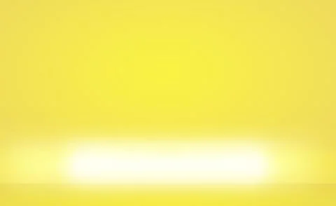 Abstract solid of shining yellow gradient studio wall room background. Illustrazione stock