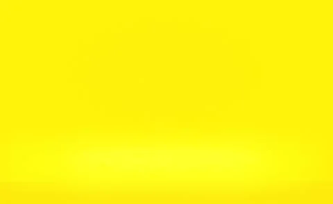 Abstract solid of shining yellow gradient studio wall room background. イラスト素材