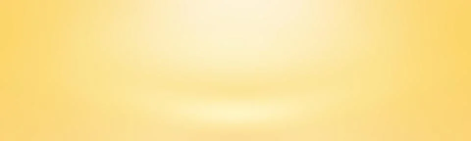 Abstract solid of shining yellow gradient studio wall room background. Stock Illustration