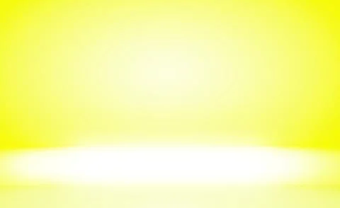 Abstract solid of shining yellow gradient studio wall room background. イラスト素材