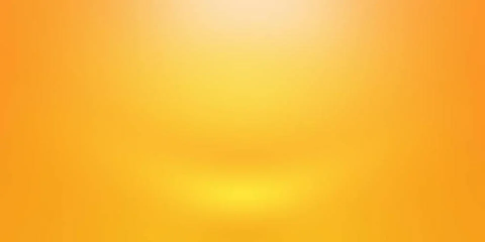 Abstract solid of shining yellow gradient studio wall room background. Abs... 스톡 사진