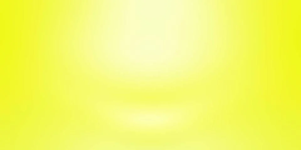 Abstract solid of shining yellow gradient studio wall room background. Abs... 写真素材