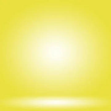 Abstract solid of shining yellow gradient studio wall room background. Abs... Foto stock