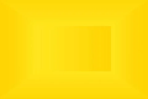 Abstract solid of shining yellow gradient studio wall room background. Abs... Foto stock