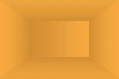 Abstract solid of shining yellow gradient studio wall room background. Abs... 스톡 사진