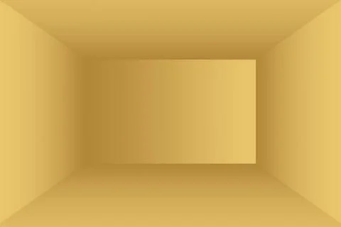 Abstract solid of shining yellow gradient studio wall room background. Abs... 写真素材