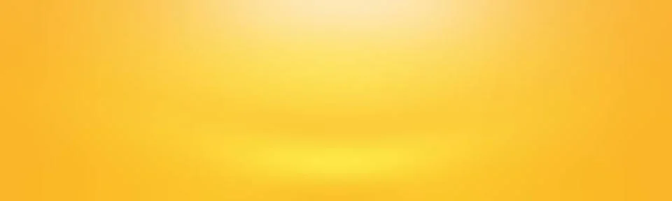 Abstract solid of shining yellow gradient studio wall room background. Abs... 스톡 사진