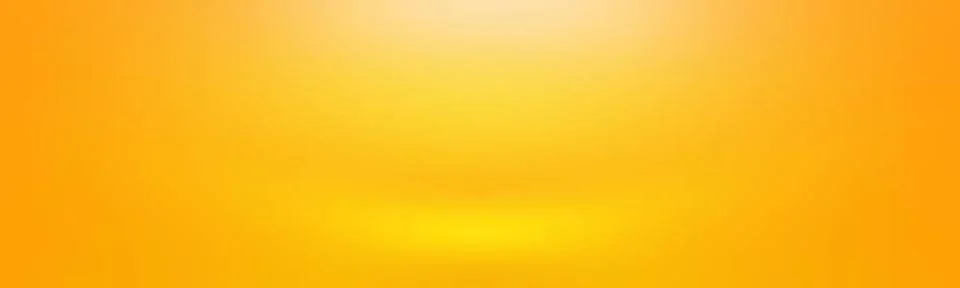 Abstract solid of shining yellow gradient studio wall room background. Abs... 写真素材