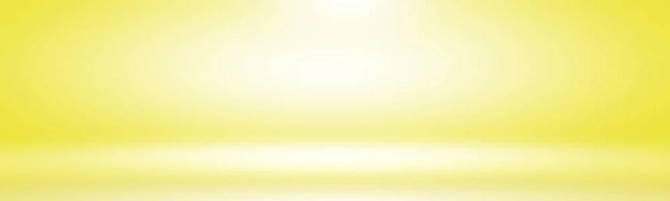 Abstract solid of shining yellow gradient studio wall room background. Abs... 스톡 사진