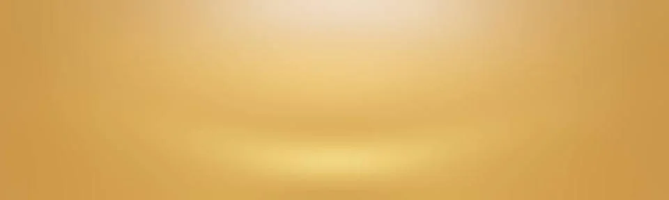 Abstract solid of shining yellow gradient studio wall room background. Abs... 写真素材