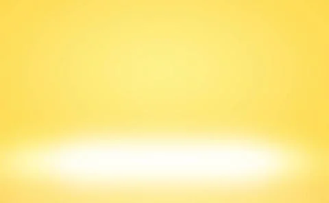 Abstract solid of shining yellow gradient studio wall room background. Abs... 스톡 사진