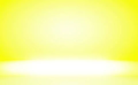 Abstract solid of shining yellow gradient studio wall room background. Abs... Foto stock
