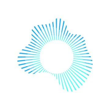 Abstract sonic wave visualizing sound frequency equalizer Stock Illustration