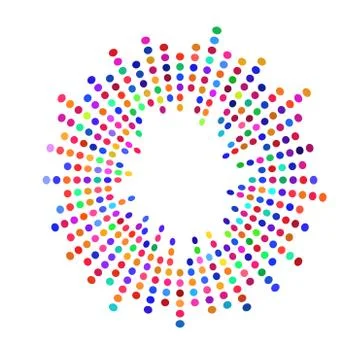 Abstract sound audio waves, equalizer wave circle. Vector logo Stock Illustration