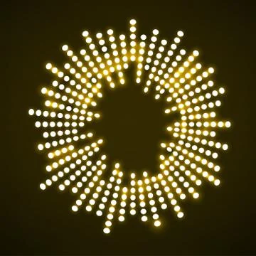 Abstract sound audio waves, equalizer wave circle. Vector logo Stock Illustration