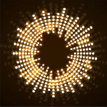 Abstract sound audio waves, equalizer wave circle. Vector logo Stock Illustration