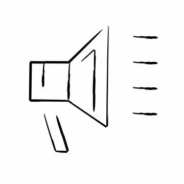 Abstract Sound Icon, Vector Illustration. Illustrazione stock