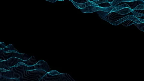 Abstract sound spectrum. Technical wave background. A pulsating data stream. Stock Footage 320937007