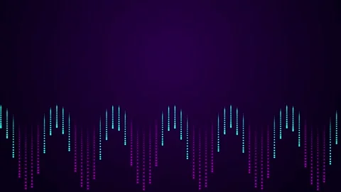 Abstract sound wave animation with glowing light particles Stock-Footage 344752138