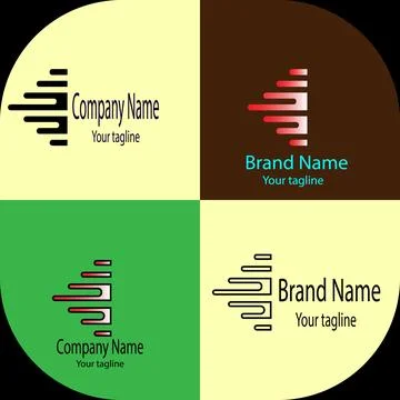 Abstract Sound Wave Bars logo Stock Illustration
