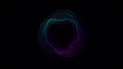 Abstract sound wave equalizer graphic visualization motion dynamic footage,.. Video stock 343428742
