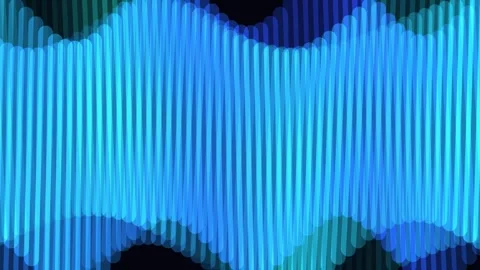 Abstract Sound Wave Equalizer Motion Graphics Aurora Style_loop Stock Footage 335582040