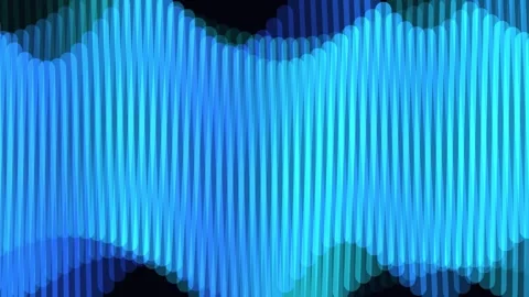 Abstract Sound Wave Equalizer Motion Graphics Aurora Style Stock Footage 335582049