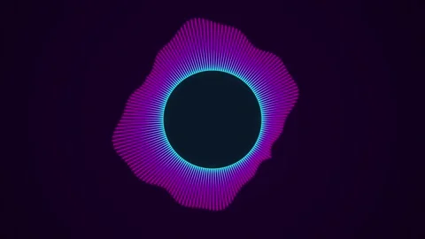 Abstract sound wave equalizer motion graphics background Stock Footage 344809681