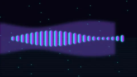Abstract sound wave equalizer motion graphic background Stock-Footage 345344298