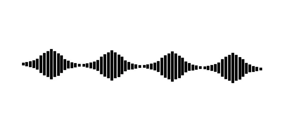 Abstract sound wave pattern stock illustration Stock Illustration