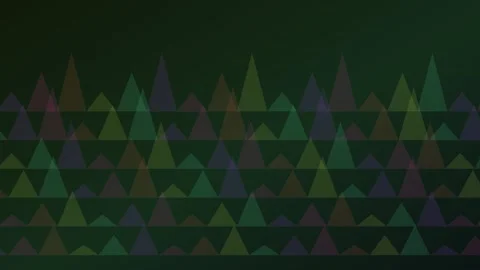 Abstract sound wave visualization with colorful moving triangles on a dark .. Stock Footage 340516750