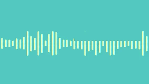 Abstract sound wave visualization with digital glitch distortion effect on .. Stock Footage 339267539