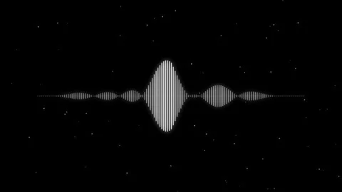 Abstract sound wave visualization Stock Footage 340940164