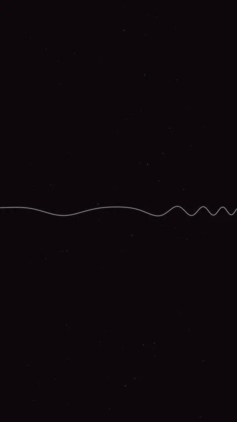 Abstract sound wave visuals pulse against a dark background Stock Footage 327948394