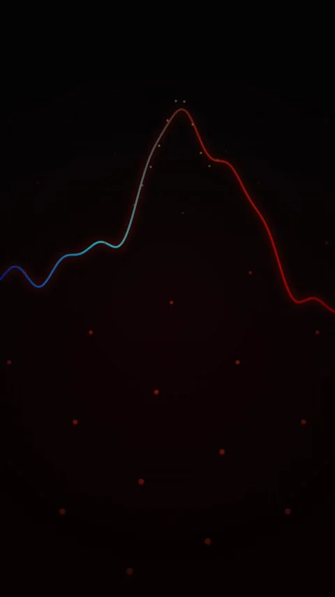 Abstract Sound Waveform Visualization, Digital Audio Pulse, Dark Background.. Stock Footage 347071442