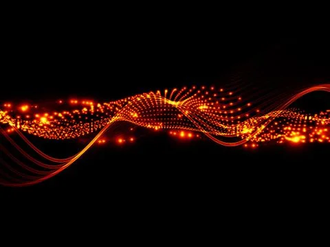 Abstract sound waves Stock Illustration