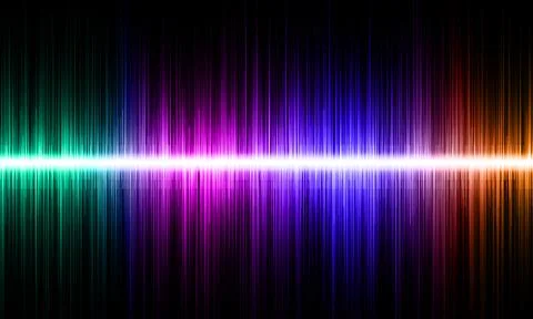 Abstract sound waves Stock Illustration