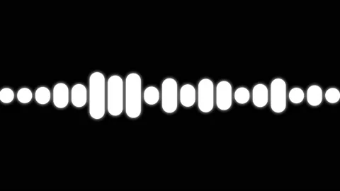 Abstract sound waves isolated on black background. Stock Footage 149987474