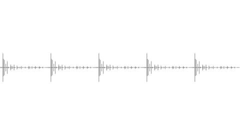 Abstract sound waves isolated on white background. Stock Footage 149987844