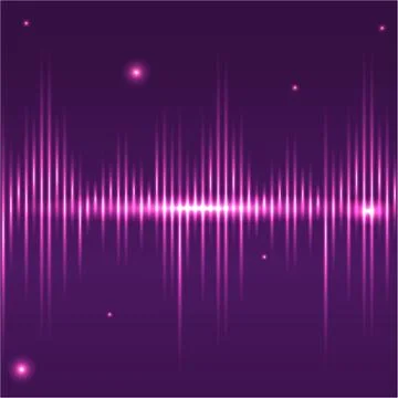 Abstract sound waves light equalizer.Cool background for web or print , brigh Stock Illustration
