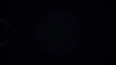 Abstract Space Animation with Glowing Particle Trails Видео 332389789