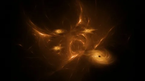 Abstract Space Background Animation  Through Lights of Plasma and Nebula Stock Footage 101166378