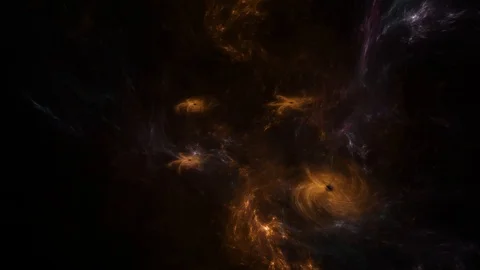 Abstract Space Background Animation  Through Lights of Plasma and Nebula Stock Footage 101166646