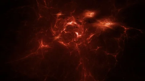 Abstract Space Background Animation  Through Lights of Plasma and Nebula Stock Footage 101167861