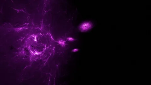 Abstract Space Background Animation  Through Lights of Plasma and Nebula Stock Footage 101222770