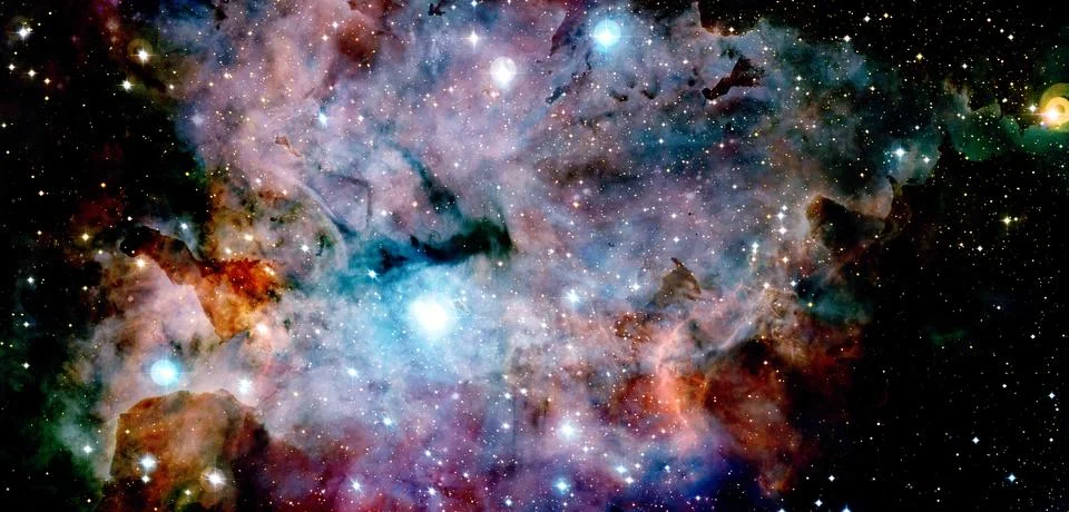 Abstract space background. Elements of this image furnished by NASA Foto stock