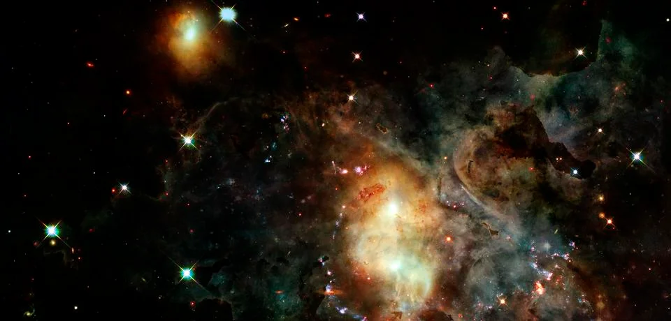 Abstract space background. Elements of this image furnished by NASA Stock Photos