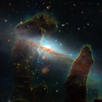 Abstract space background. Elements of this image furnished by NASA Stock Photos